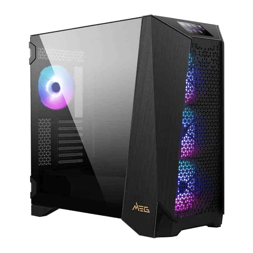 (image for) MSI MEG PROSPECT 700R Black Tempered Glass Mid Tower PC Case